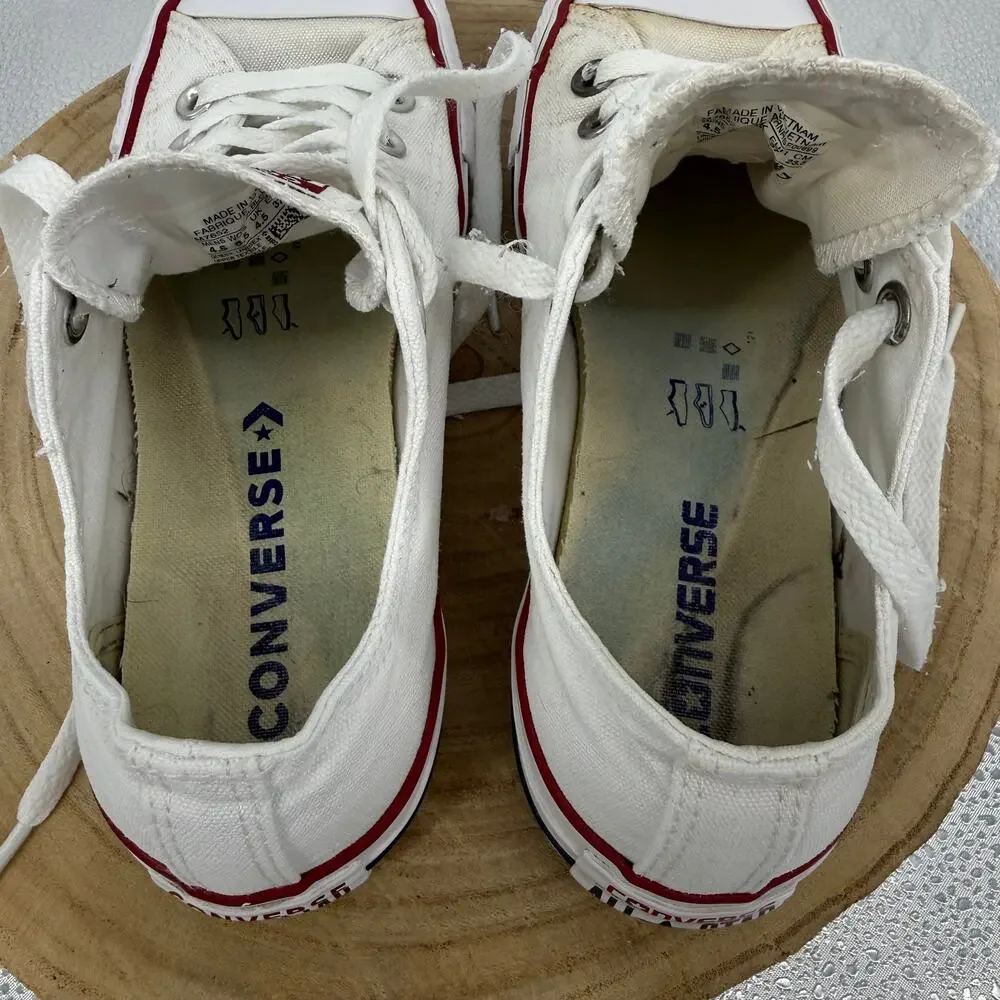 White Converse Chuck Taylors M7652 Women SZ 6.5 Men SZ 4.5